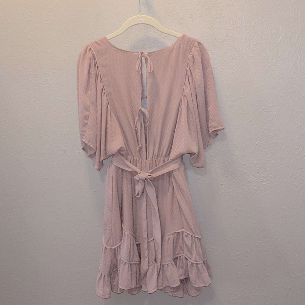 Boutique Storia Dusty Rose Midi Dress Boho Style Women’s Size Medium - Picture 8 of 11